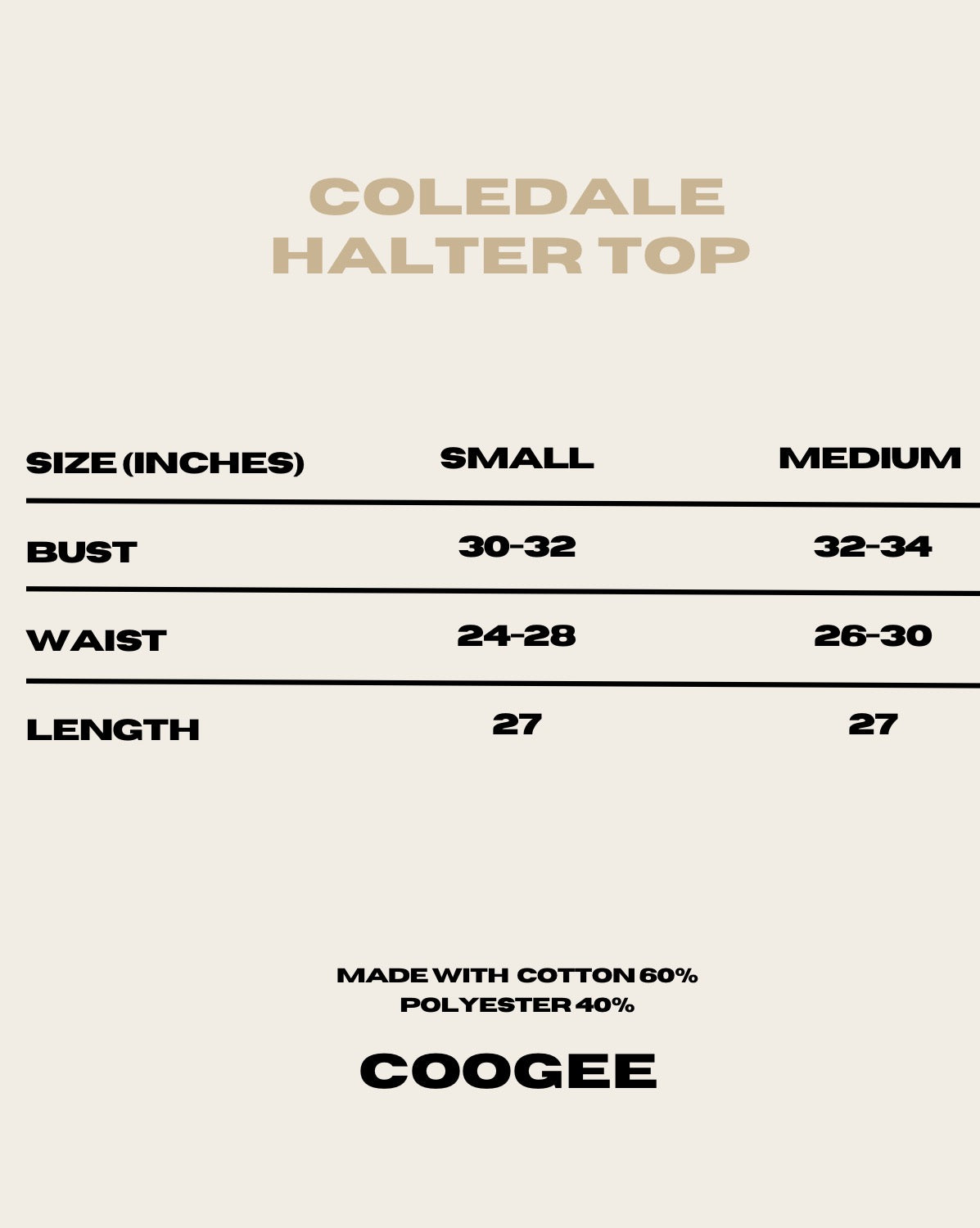 Coledale halter top